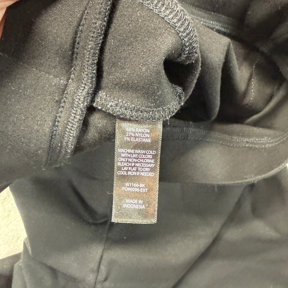 Betabrand Pants Women's XL Petite Dress Yoga Pants Black Tapered Leg Trousers - Picture 4 of 10